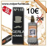 Perfume Equivalente N118 GERLA HOMBRE  ALTA CALIDAD