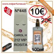 Perfume de mujer N448 carol H 212 Vip Rosita Equivalen