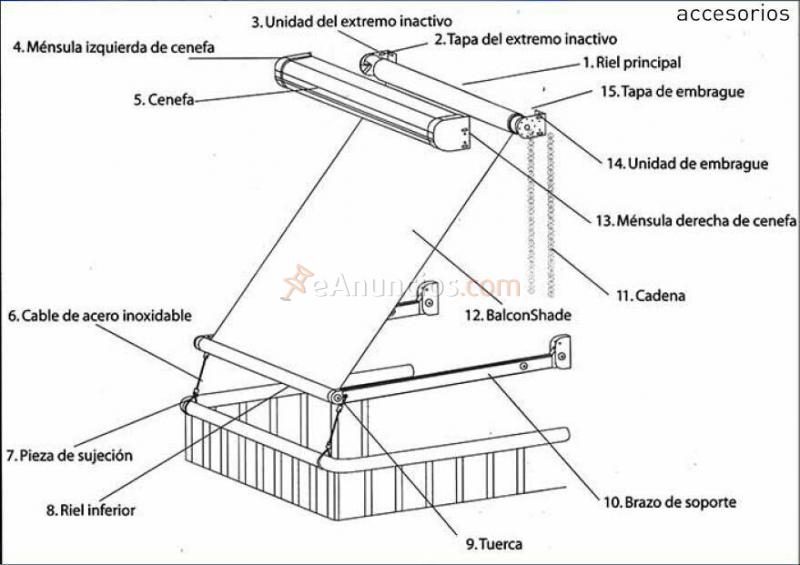 Toldo estor COOLAROO, toldos de varios colores