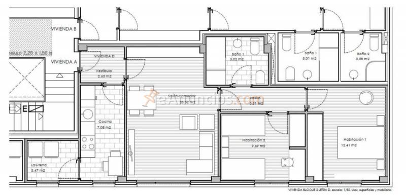 Apartamento en venta en Calle da Estrada, Castiñeiriño - Cruceiro do Sar, Santiago de Compostela