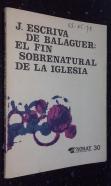 El fin sobrenatural de la Iglesia