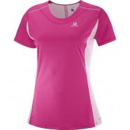 Salomon Agile Heather Tee W pink yarrow