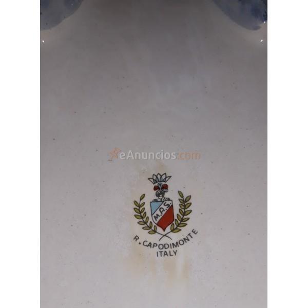 JOYERO DE PORCELANA  CAPODIMONTE ITALY