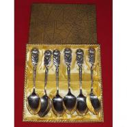 6 CUCHARAS PLATEADAS PRINCIPIOS SIGLO XX