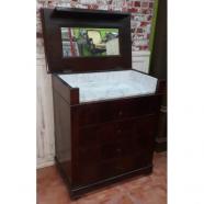 MUEBLE TOCADOR DE PALMA DE CAOBA SIGLO XIX