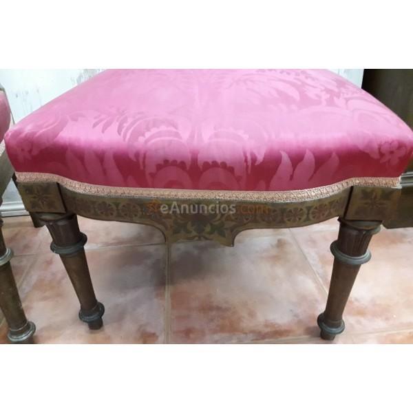 Pareja de sillas de habitación policromadas Siglo XIX