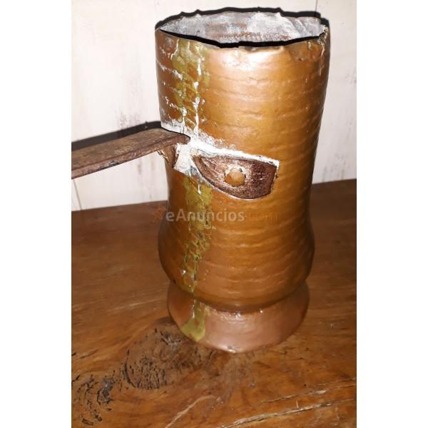 ANTIGUA CHOCOLATERA DE COBRE SIGLO XIX