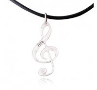 Colgante Clave de Sol en plata de ley