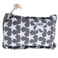 Cojín diseño estrellas Fabrics 60 x 38 cm gris