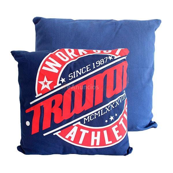 Cojín Training Athletic algodón 40 x 40 cm azul marino