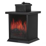 Farol Grundig efecto chimenea 3 LED metal 23 cm