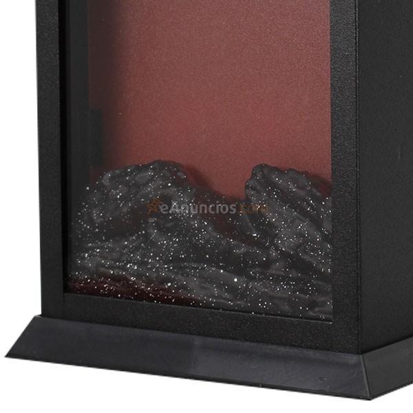 Farol Grundig efecto chimenea 3 LED metal 23 cm