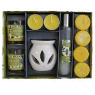 Difusor de fragancia lima quemador+velas+spray