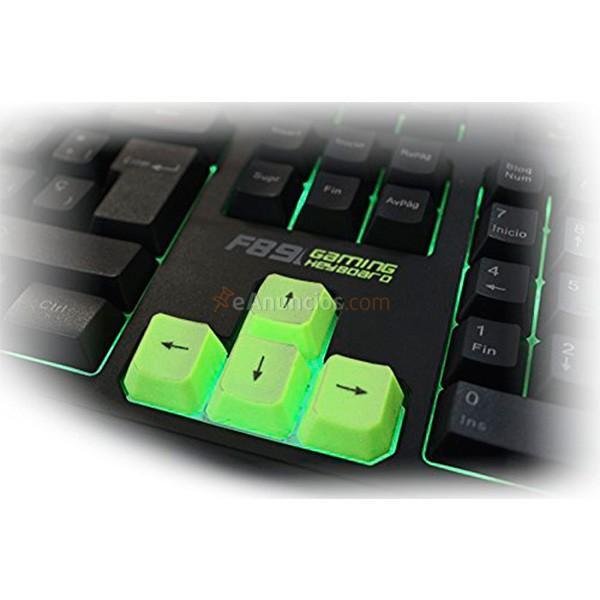 Teclado gaming F89 Keep Out iluminación LED