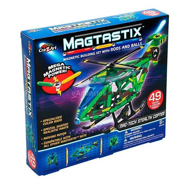 Juego de construcción helicóptero Magtastix 49 piezas