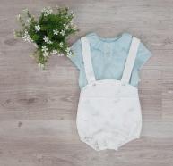 A conjunto bebe coleccion pisa 0015 yoedu r220498 verde agua talla 12 meses