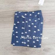 A pantalon corto pilar batanero r400119 coronas talla 2 años.