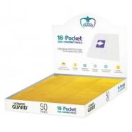 Hojas 18 bolsillos amarillo (50)
