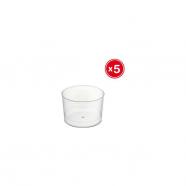 Vaso chiquito 210cc. Transparente, maxi, 5uds.