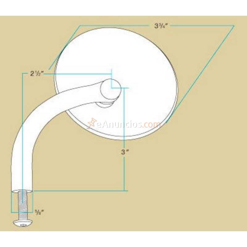 ESPEJO MANILLAR BILTWELL UTILITY REDONDO NEGRO MANILLARES 1