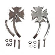 ESPEJO CROMADO CRUZ DE MALTA TWIST