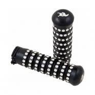 PUÑOS RIBBED NEGROALUMINIO HARLEY DAVIDSON 84-17