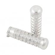 PUÑOS RIBBED ALUMINIO PULIDO HARLEY DAVIDSON 84-17