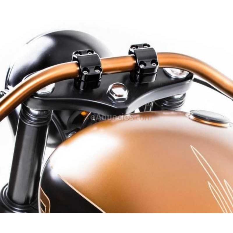 TORRETAS BRITISH CUSTOMS NEGRAS 25.4 MM. TRIUMPH