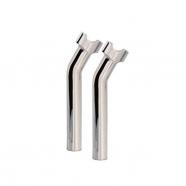 TORRETAS WILD 1 CON RETROCESO CROMADA 9.5 PARA HARLEY DAVIDSON