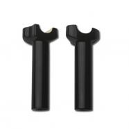 TORRETAS CUSTOM CHROME SIN TAPA 3 12 NEGRAS HARLEY DAVIDSON