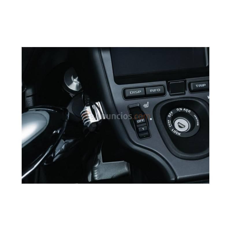 TOMA CORRIENTE USB DOBLE KURYAKN CROMADO