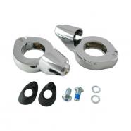 SOPORTE HORQUILLA INTERMITENTE CROMADO 49MM