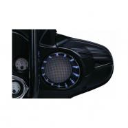 EMBELLECEDORES NEGROS CON LED PARA ALTAVOCES TRASEROS PARA HARLEY DAVIDSON FLHTFLHXFLHTCUTG 96-13