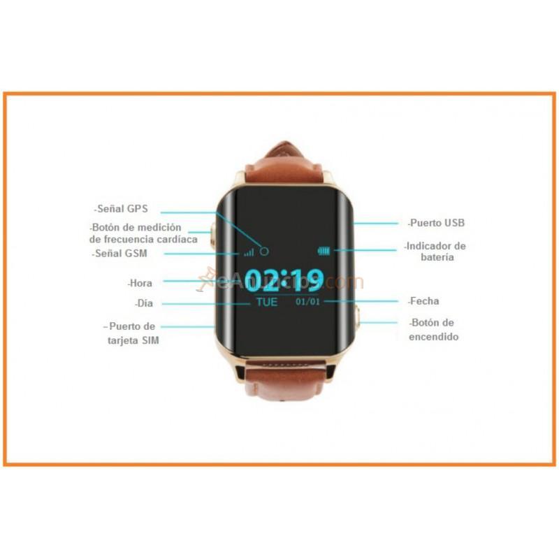 Reloj gps localizador para mayores moviltecno watch 779