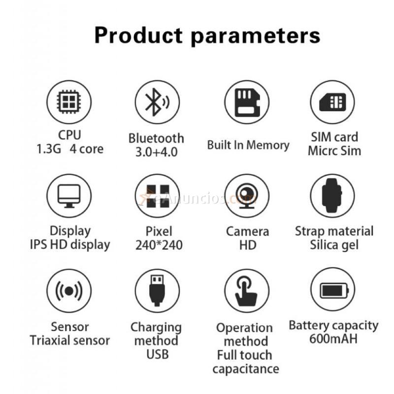 Reloj teléfono móvil elegante con whatsapp moviltecno 782