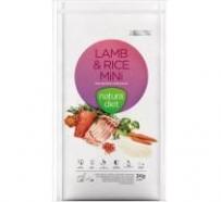 Natura Diet LAMB & RICE - Cordero y Arroz MINI pienso para perros MINI 12