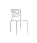 Silla para exterior de resina blanca brian