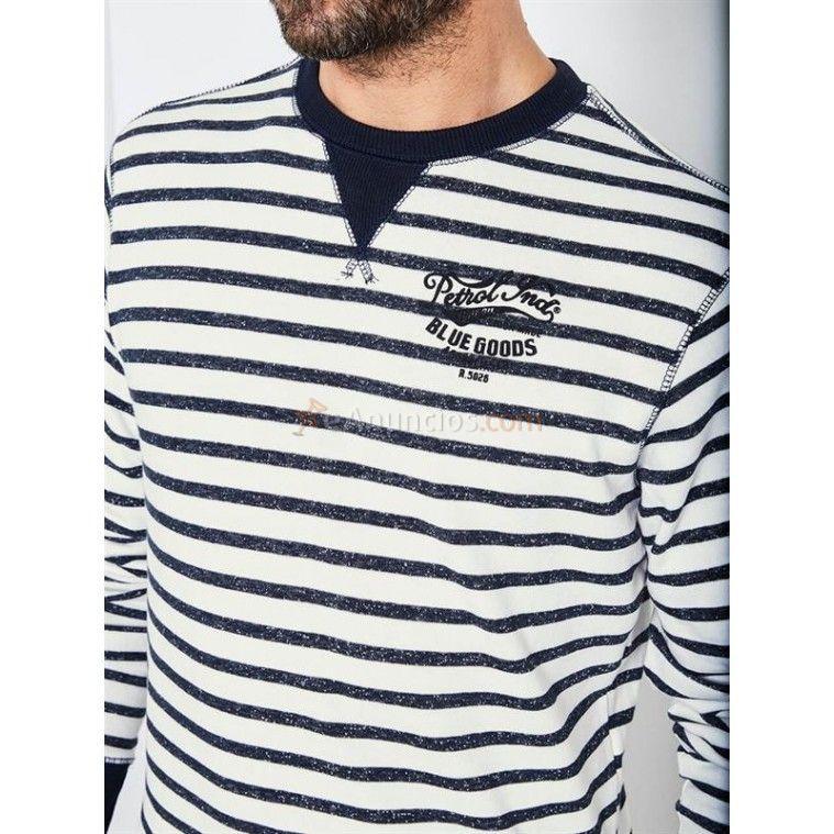 SUDADERA RAYAS MARINO SWR307