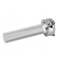 CAÑA ACELERADOR PULIDA CON SOPORTE UN CABLE PARA MANILLARES DE 1