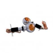 INTERMITENTES MANILLAR CON ADAPTADOR BULLSEYE CROMADO