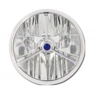 Faro delantero cromado 4 12 wave cut blue point