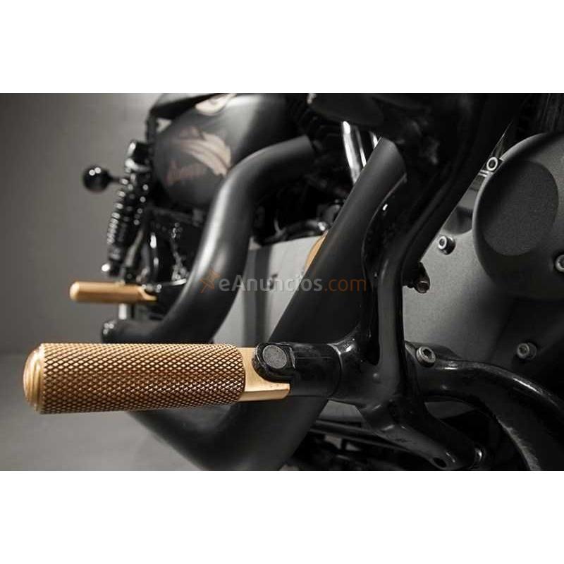 Estriberas black duck oro 24k harley davidson