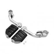 Soportes crucero cromados para estriberas defensas 32mm