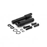Soporte estriberas delanteras negra harley davidson sportster 11-17