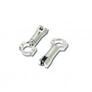 Soporte estriberas macizos cromados 3 harley davidson