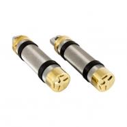 Estriberas young gun retro cruz de malta laton pulido harley