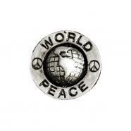 Pin world peace biker