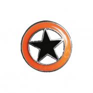 Pin lone star orange black