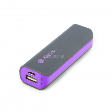 NGS - PowerPump 2200 Grape Ión de litio 2200mAh Gris, Violeta batería externa