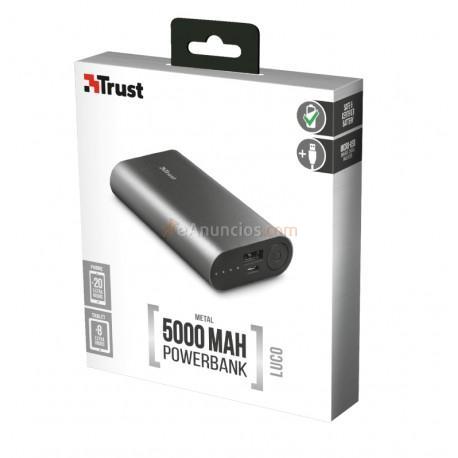 Trust - Luco batería externa Gris Ión de litio 5000 mAh